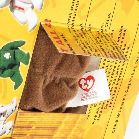 Ty Beanie Baby Rare Error 1993 OakBrook Collectible Britannia The Bear 1999 McDo - Picture 3 of 4